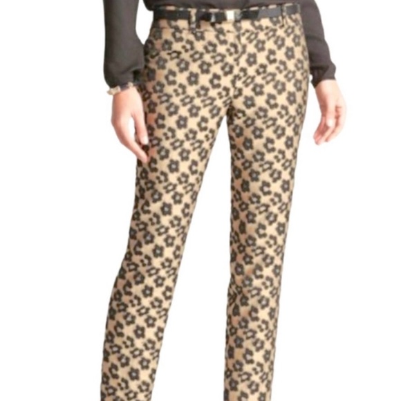 Ann Taylor flower leopard pants - Picture 2 of 13